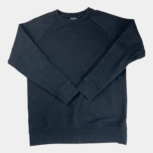 Schwarzer Sweatshirt aus Baumwolle für Kinder 11 Jahre – front