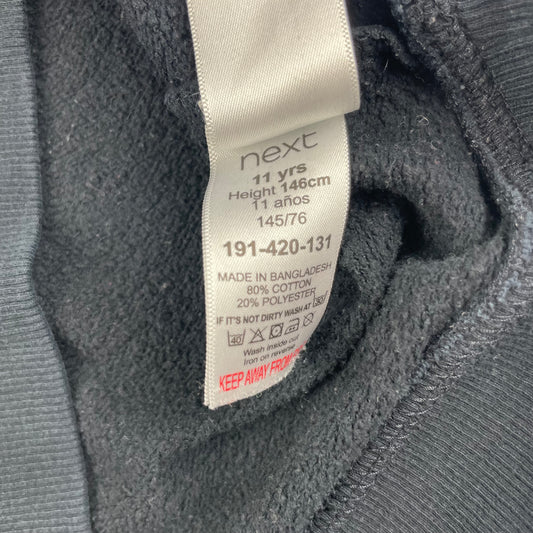 Schwarzer Sweatshirt aus Baumwolle für Kinder 11 Jahre – label