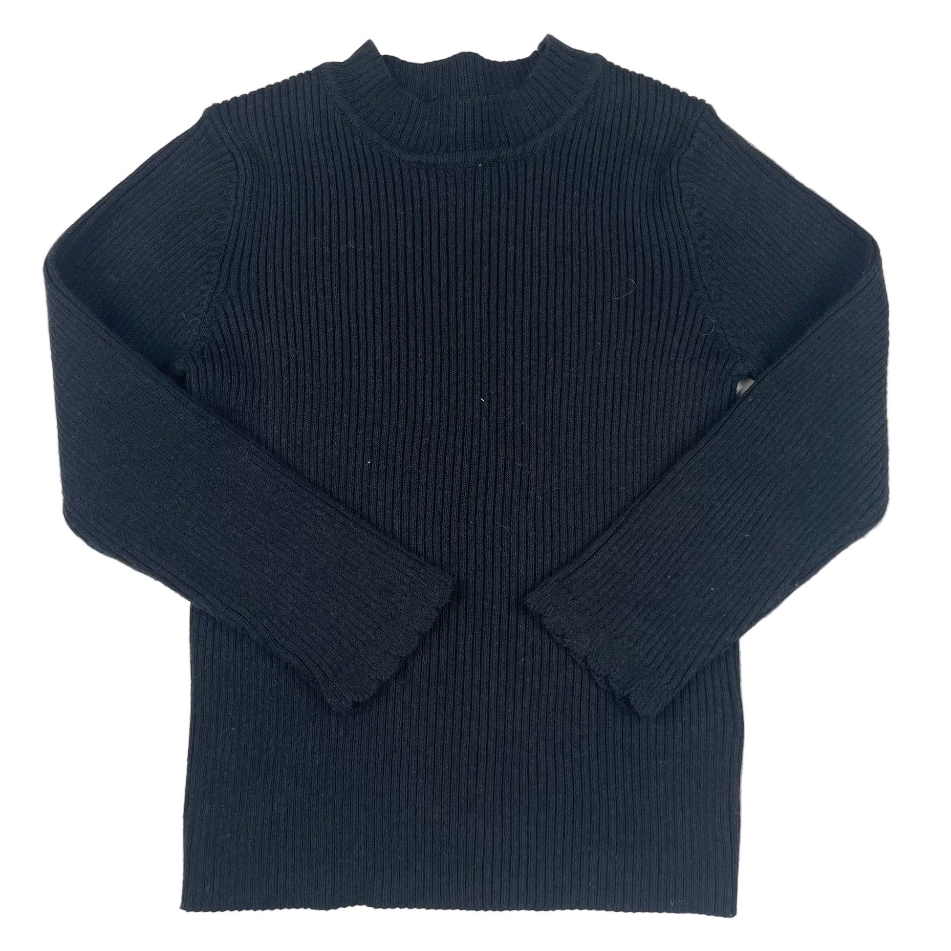 Schwarzer Rippstrick-Pullover von Nutmeg, Größe 4–5 Jahre