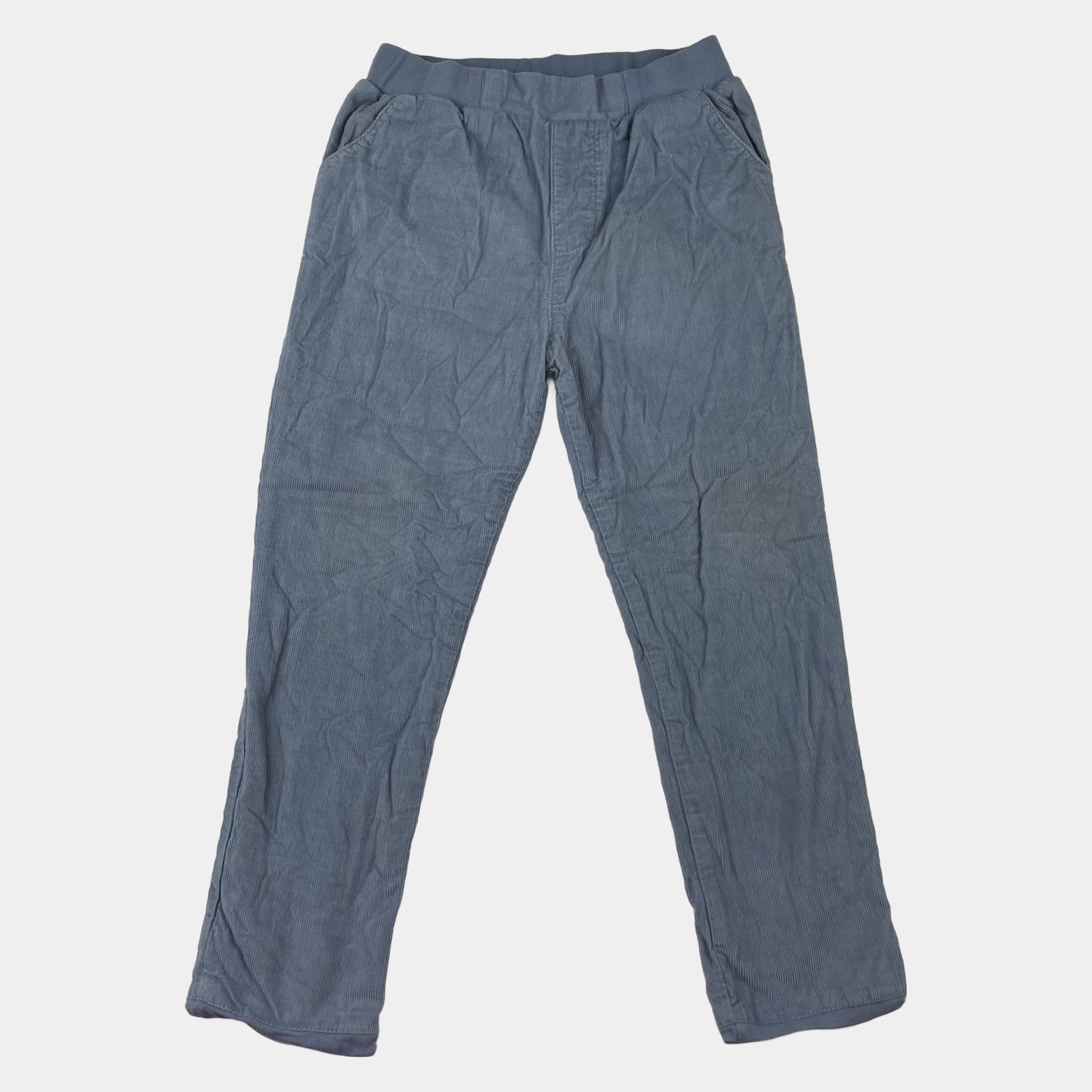 Blaue Baumwollhose mit geradem Schnitt für Kinder – front