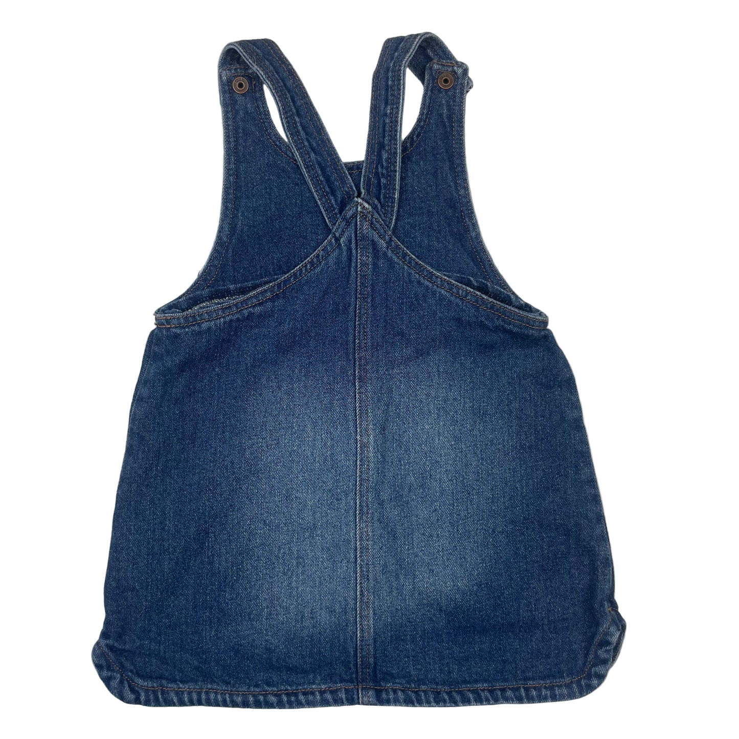 Jeans-Latzkleid von Next in Blau, Größe 12–18 Monate – back